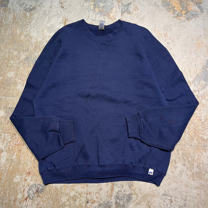 #3498 古着/Russell/ラッセル/Crewneck sweat/クルーネックスウェット/無地/サイズXL