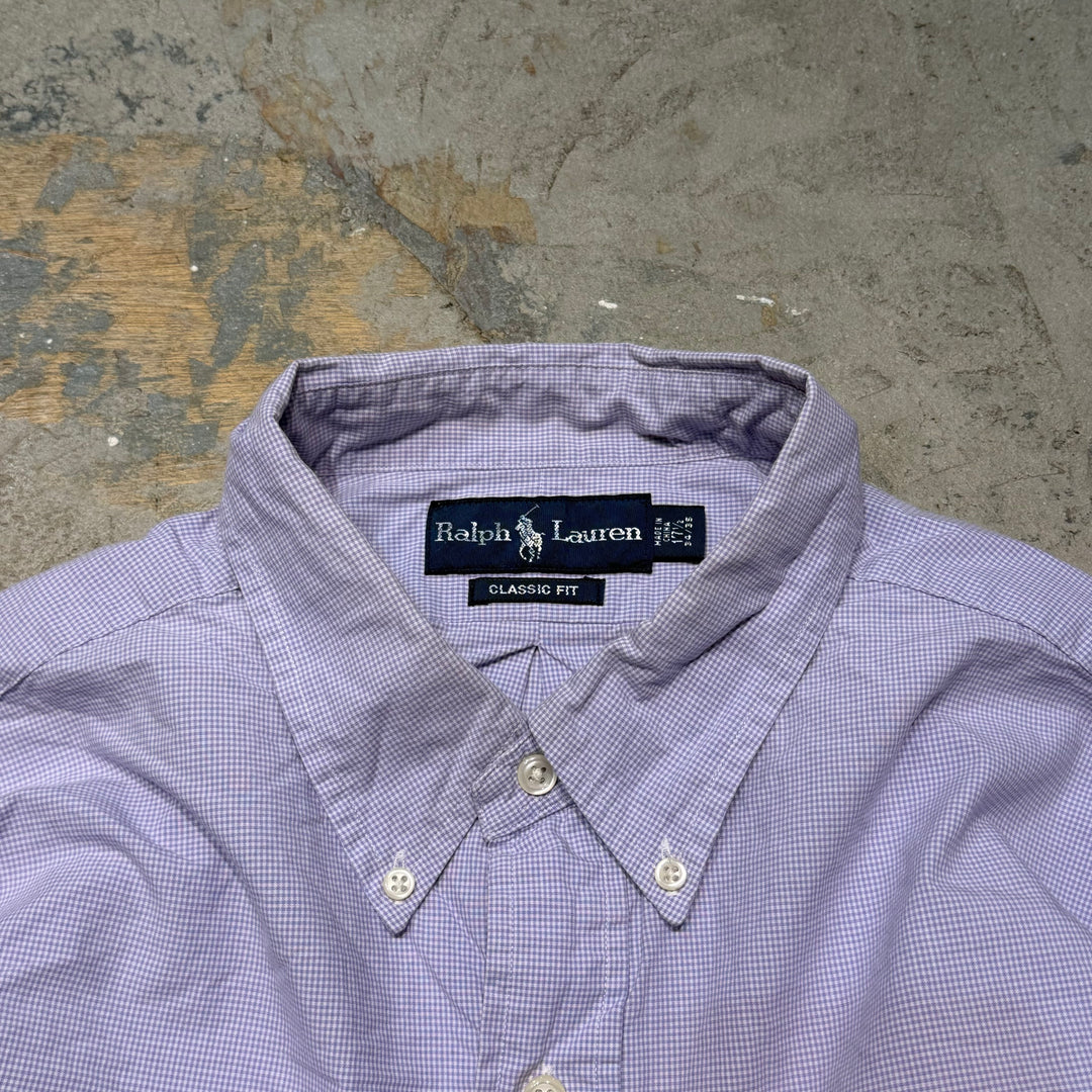 古着 90's POLO by Ralph Lauren/ ラルフ ローレン/ ボタンダウン長袖シャツ/ チェック柄/ サイズXL相当