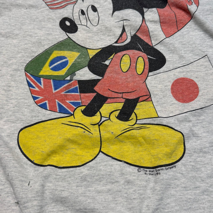 旧衣服90's Disney/米老鼠/单针印花T恤/尺寸XL相当