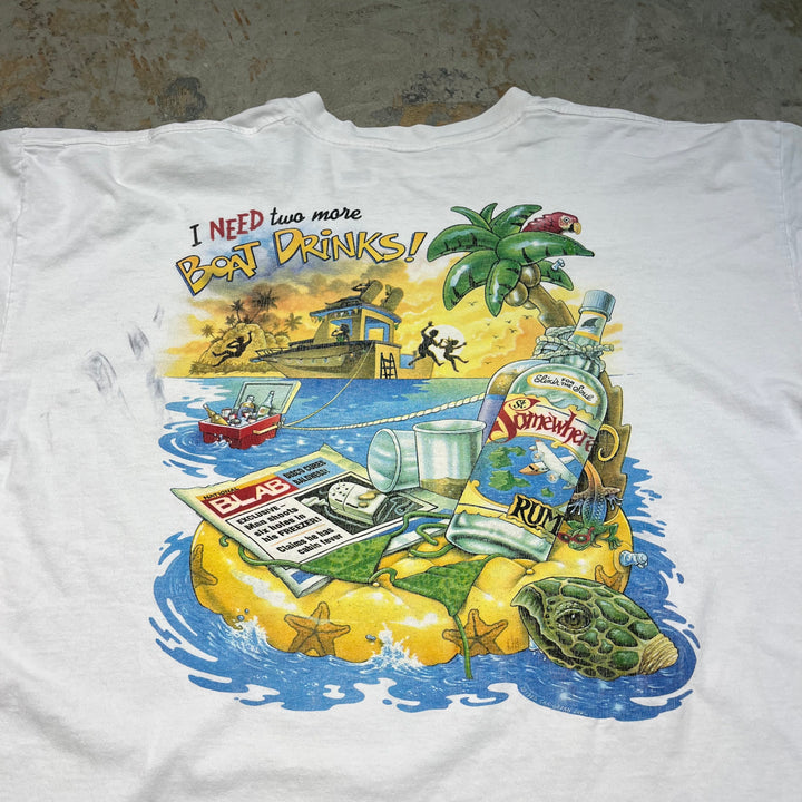 古着 USA製 96's CARIBBEAN SOUL / アート / ヴィンテージ シングルステッチ プリントTシャツ/サイズXXXXL