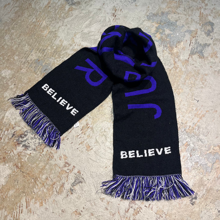 #3001 古着 サッカーマフラー/BELIEVE/JUSTIN BIEBER/ジャスティンビーバー