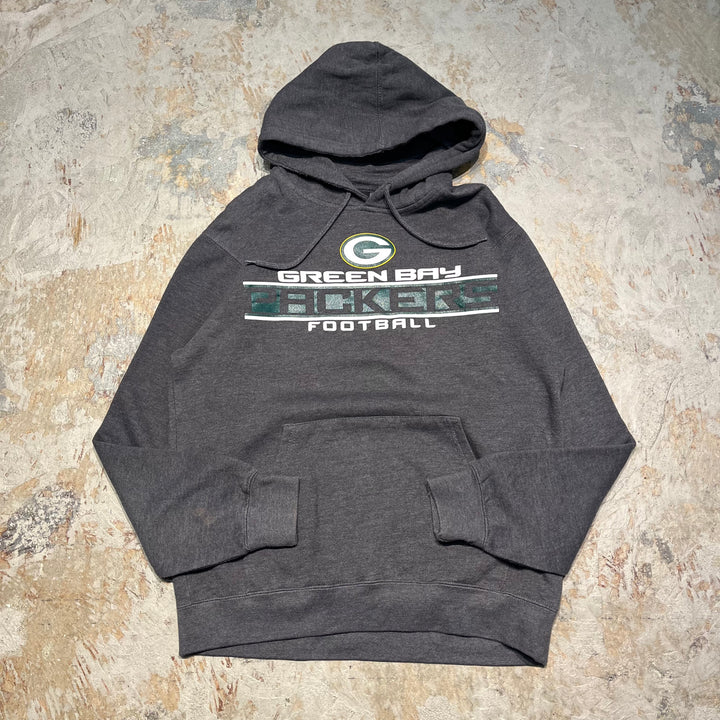 #4142 古着 NFL TEAM APPAREL/pull over hoodie/ プルオーバーパーカー/PACKERS/パッカーズ/NFL/サイズL相当