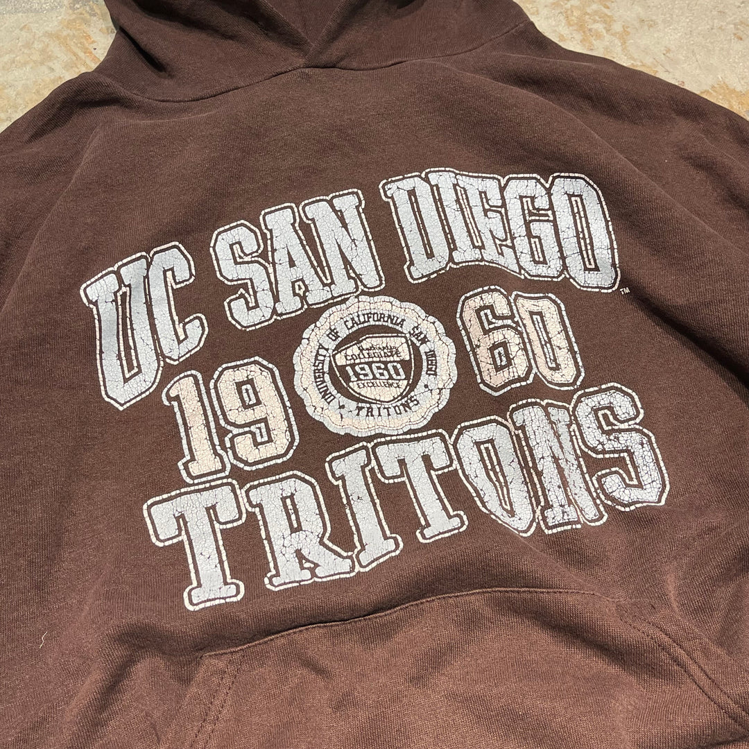 #3791 古着 Russell/ラッセル/Crew Neck Sweat Shirts/クルーネックスウェット/カレッジロゴUC SAN DIEGO 1960 TRITONS/サイズXL