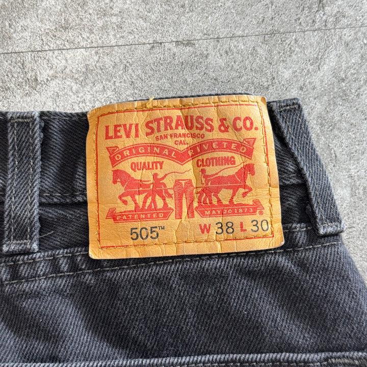 古着 Levi's/ リーバイス/ ブラックデニムパンツ/ 505/ 実寸サイズ36×29