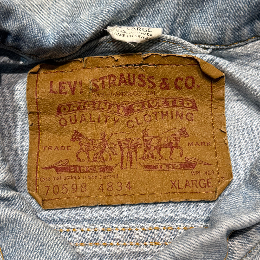 古着 90's~ Levi's/ リーバイス/ デニムジャケット/ Gジャン/ サイズXL