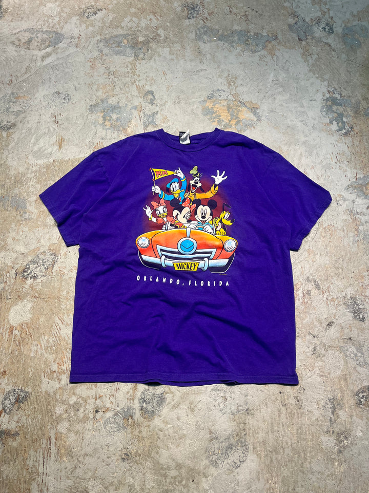 #MA139 古着 DISNEY/ディズニー/フロリダ ディズニーランド/プリント Tシャツ/サイズXL相当