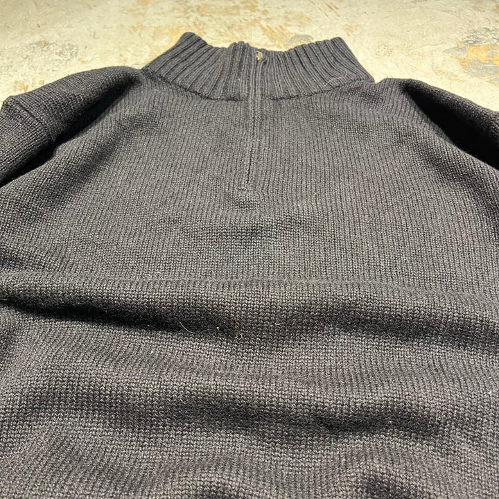 #3872 古着 POLO by Ralph Lauren/ポロバイラルフローレン/LAMBS WOOL Knit Half Zip Sweater/ラムウールニットハーフジップセーター/ サイズXL