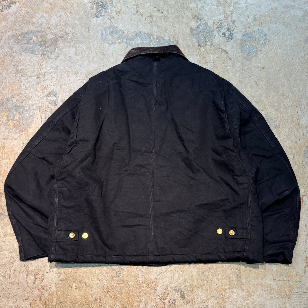 미국에서 만든 중고 의류 Carhartt/ 전통적인 재킷/ 오리 직물/ 퀼트 라이닝/ 코듀로이 칼라/ 크기 xxxl에 해당합니다.