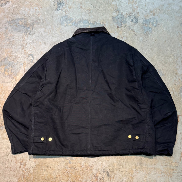 미국에서 만든 중고 의류 Carhartt/ 전통적인 재킷/ 오리 직물/ 퀼트 라이닝/ 코듀로이 칼라/ 크기 xxxl에 해당합니다.