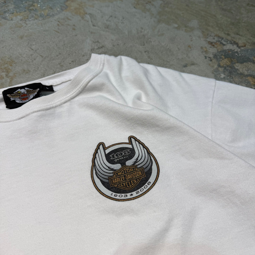 古着 USA製 Harley-Davidson/ハーレーダビッドソン/ プリントTシャツ/ サイズL