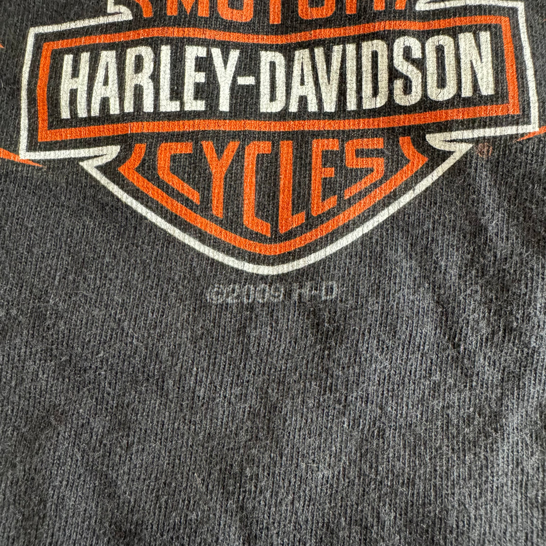 古着 USA製 Harley-Davidson ハーレーダビッドソン ロングスリーブプリントTシャツ サイズXL