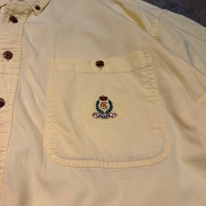 古着 CHAPS RALPH LAUREN/ チャップス ラルフ ローレン/  ボタンダウン半袖シャツ/ 無地/ サイズXL