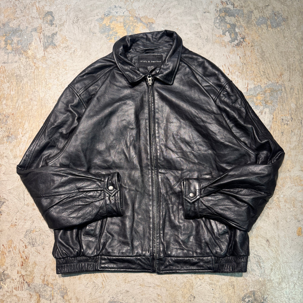 古着 USAVINTAGE/ジップアップレザージャケット/ サイズL – 古着屋 MUJIN