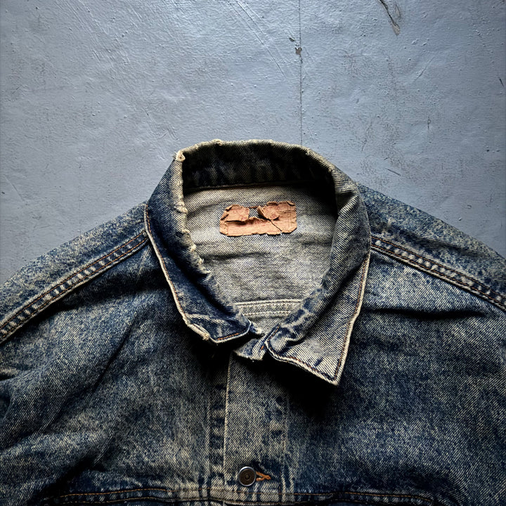 古着 80's USA製 Levi's/ リーバイス/ デニムジャケット/ Gジャン/ コーヒー染め/サイズXL