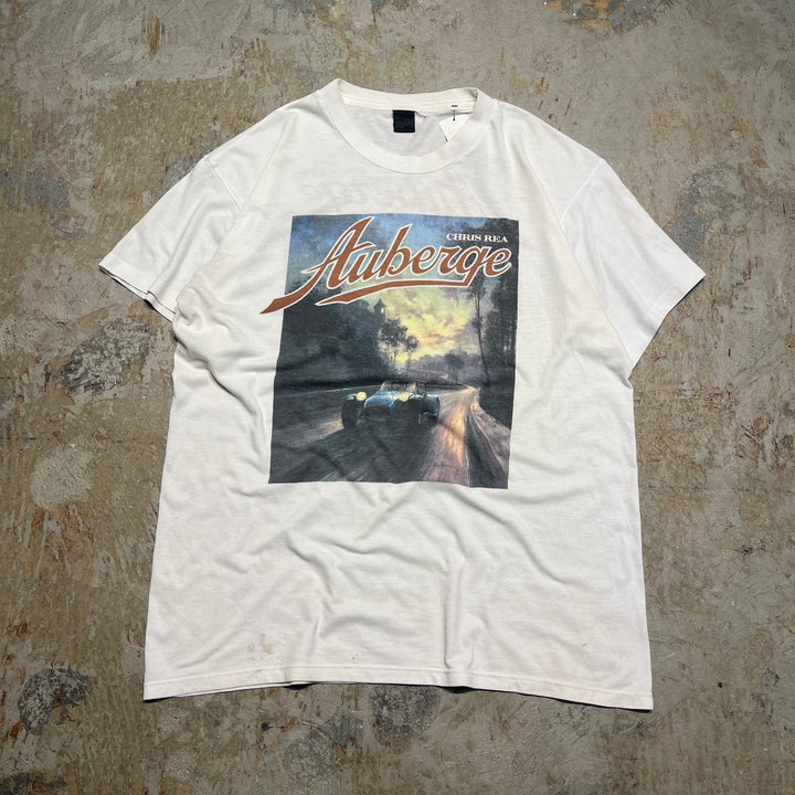 古着 91's Chris rea/auberge/uk tour/車/ヴィンテージ シングルステッチ アーティストTシャツ/サイズxl