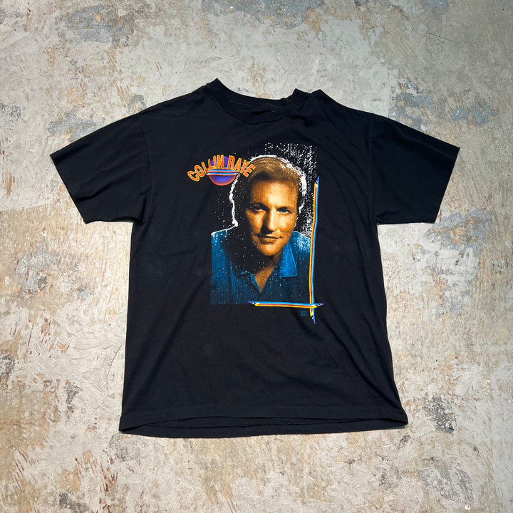 古着 90's COLLIN RAYE/コリン・レイ /ヴィンテージ シングルステッチ プリントTシャツ/サイズL相当