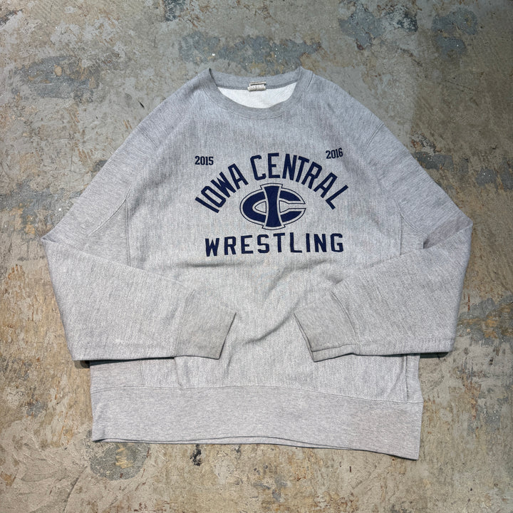 古着 Champion/ チャンピオン/リバースウィーブ/ クルーネックスウェット/ カレッジロゴ/サイズL