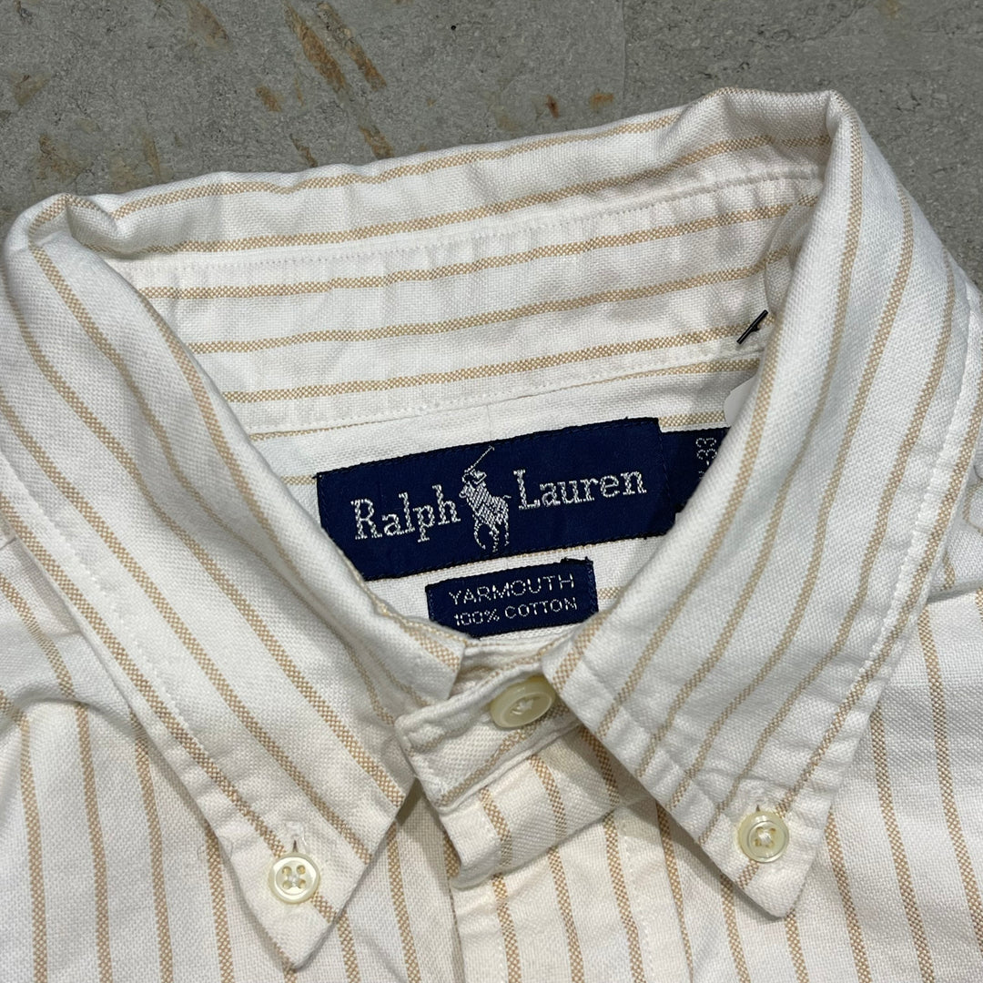 #4330 Ralph Lauren/ラルフローレン L/S B.D Shirts/ボタンダウンシャツ/YARMOUTH/ストライプ柄/サイズ16 1/2-33