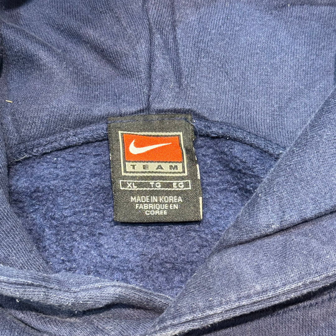 古着 NIKE/ ナイキ/スウォッシュ/カレッジロゴ/プルオーバーパーカー/ サイズXL