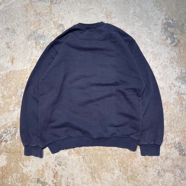 #4128 古着 X-CAPE/Crew Neck College Sweat/クルーネックカレッジスウェット/刺繍/サイズXL