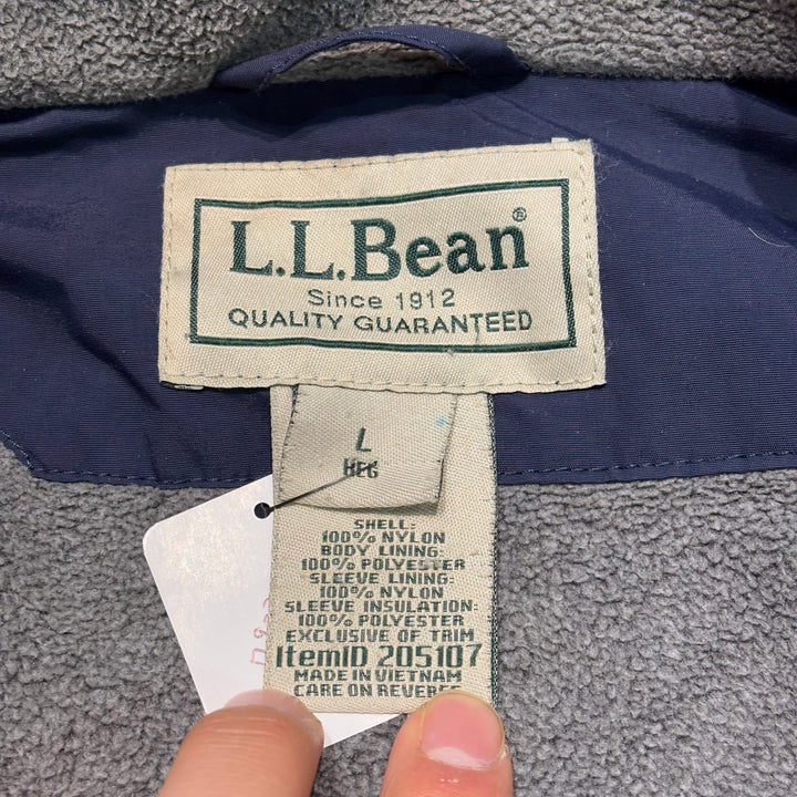 古着 90's~ L.L.Bean/ エルエルビーン/ウォームアップジャケット/ 裏地フリース/ サイズL