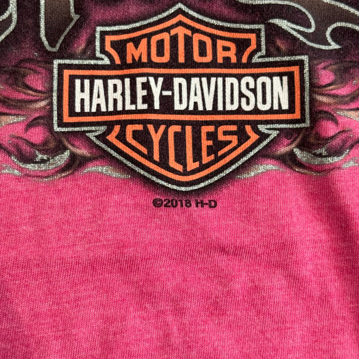 古着 Harley-Davidson ハーレーダビッドソン プリントTシャツ レディース Y2K サイズXL相当