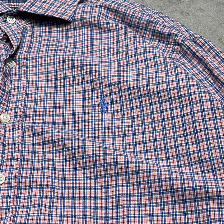 #4412 古着 Ralph Lauren/ラルフローレン/Long Sleeve Shirt/長袖シャツ/Check/チェック/REGENT/サイズXL