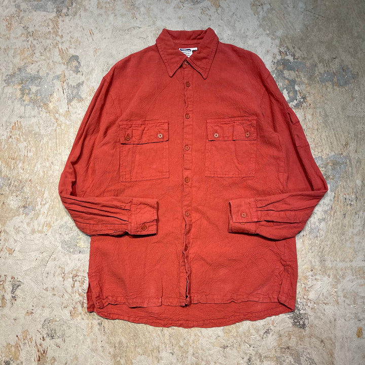 #4425 古着 Tilley Cotton/Long Sleeve Shirt/長袖シャツ/サイズS