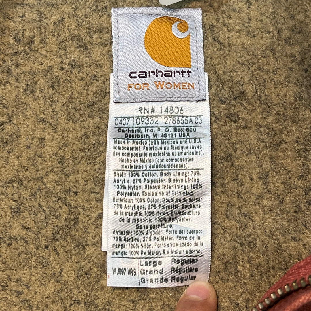 古着 carhartt/ カーハート/デトロイトジャケット/ ダック地/ 裏地ブランケット/ WOMEN/ サイズL