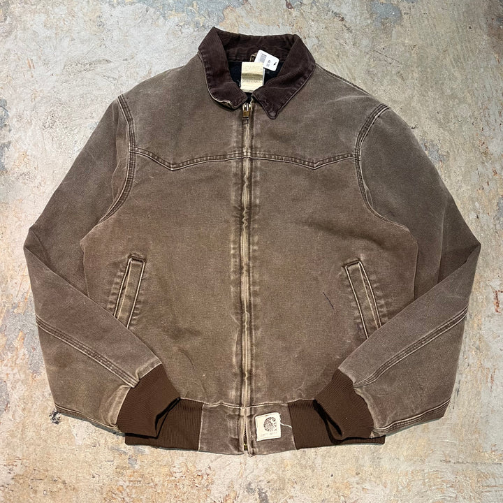 古着 carhartt/ カーハート/ サンタフェジャケット/襟コーデュロイ/サイズM相当