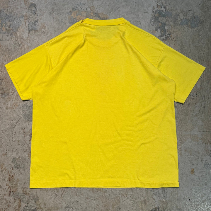 Used clothing Made in USA 90's FRUIT OF THE LOOM/ Fruit of the Room/ Printed T-shirt/ Single stitch/ Size XXL