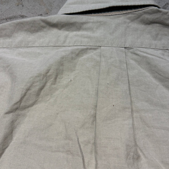 古着 USA製 90's L.L.Bean/エルエルビーン/無地/長袖シャツ/サイズL相当