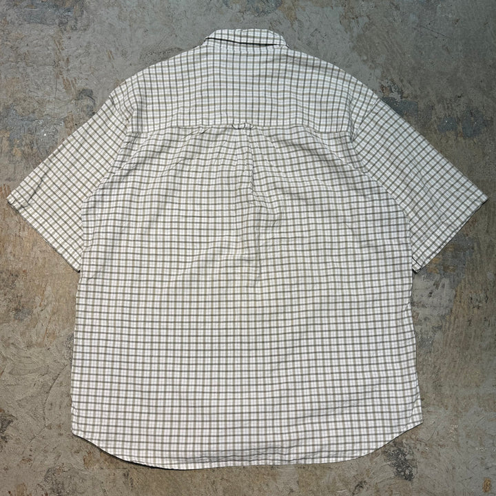 古着 Columbia/ コロンビア/  ボタンダウン半袖シャツ/ チェック柄/ サイズXL