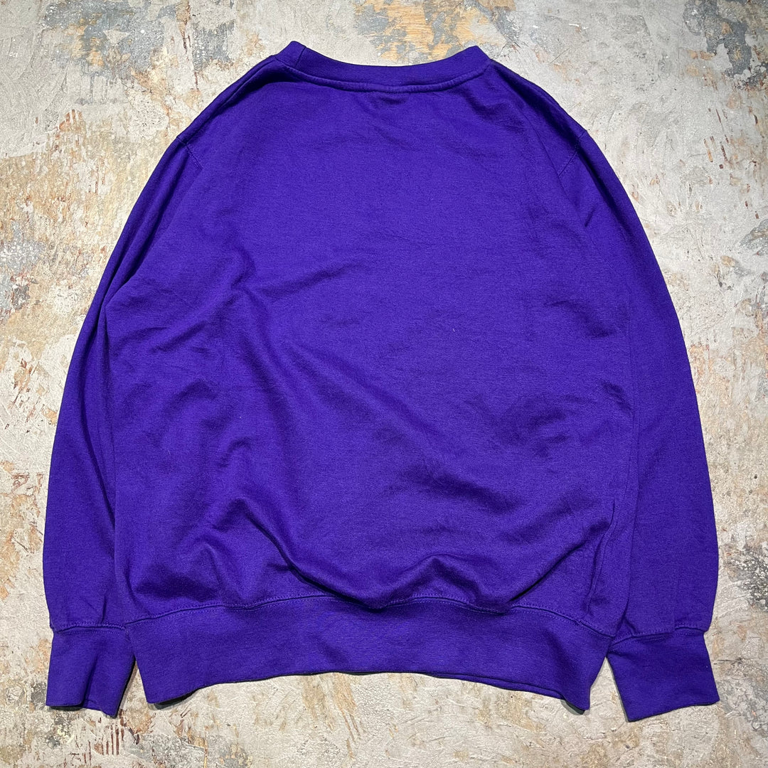 #4089 MV SPORT/ Crew Sweatshits/クルースウェット/NEW YORK UNIVERSITY/カレッジ/サイズL