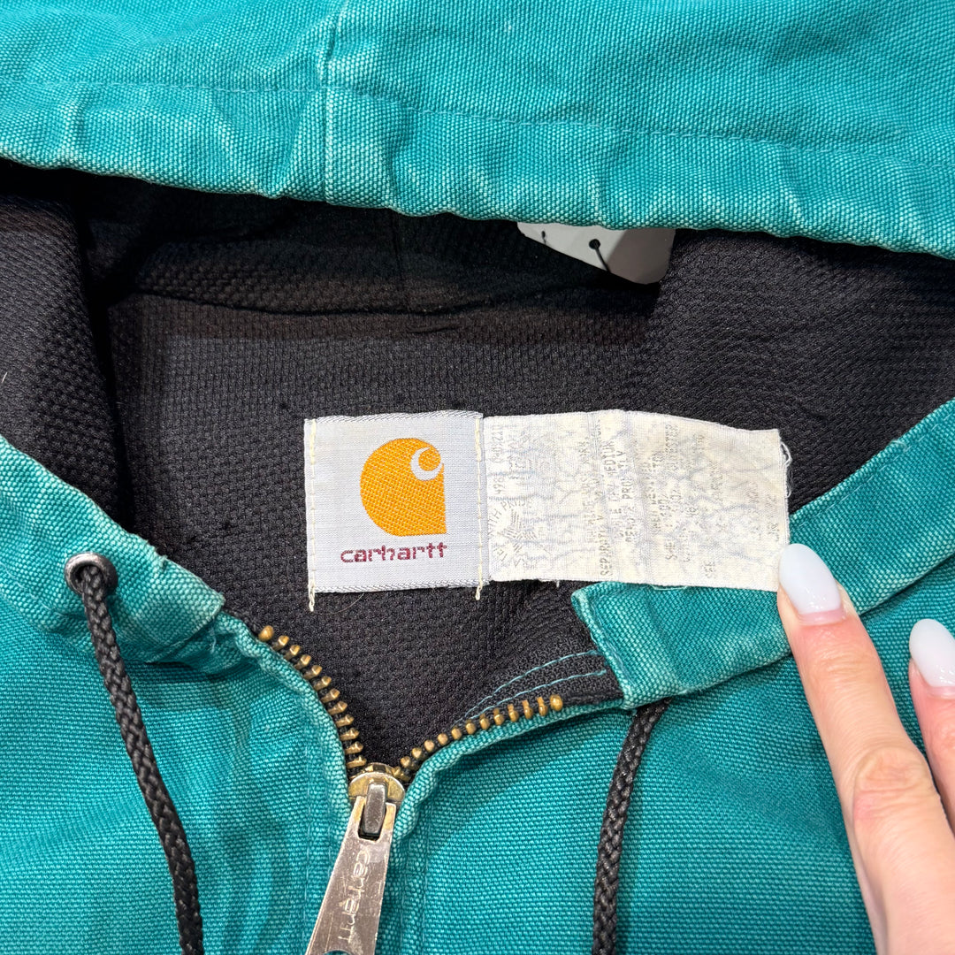 Used clothing Made in USA 80's~ Carhartt/ Carhartt/ Active jacket/ Duck fabric/ Thermal lining/ Size XL