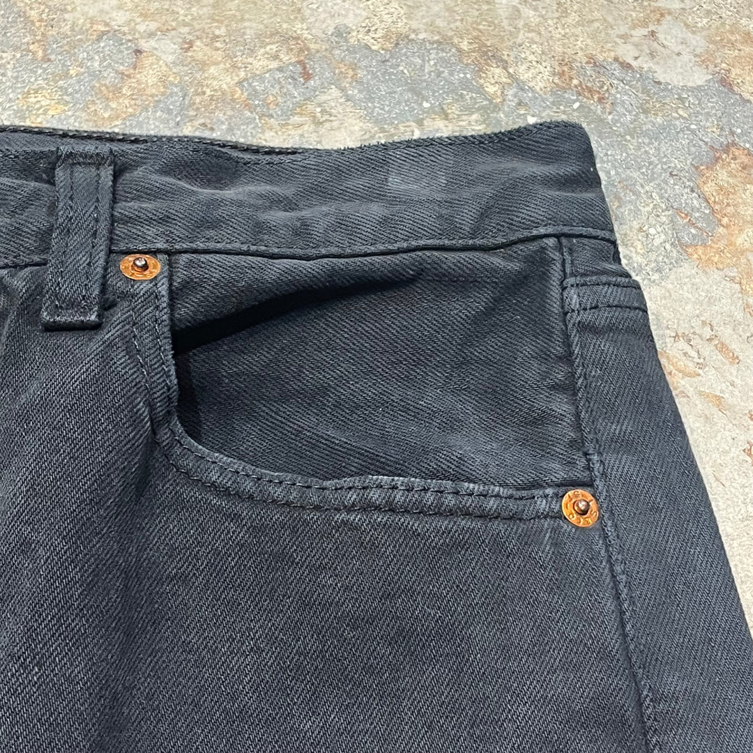 #4437 古着 Levi's/リーバイス/Black Denim Pants/ブラックデニムパンツ/501/MADE IN Spain/サイズ36×36