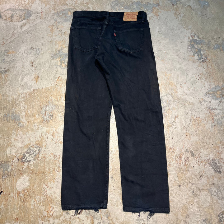 #4430 古着 Levi's/リーバイス/Black Denim Pants/ブラックデニムパンツ/501/サイズ36×32