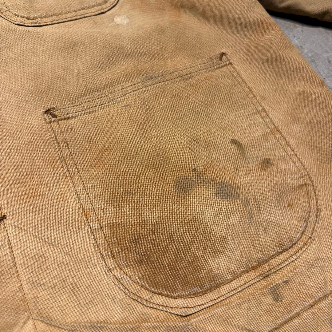 古着Dickies/ ディッキーズ/ ダック地カバーオール/ 襟コーデュロイ/サイズL