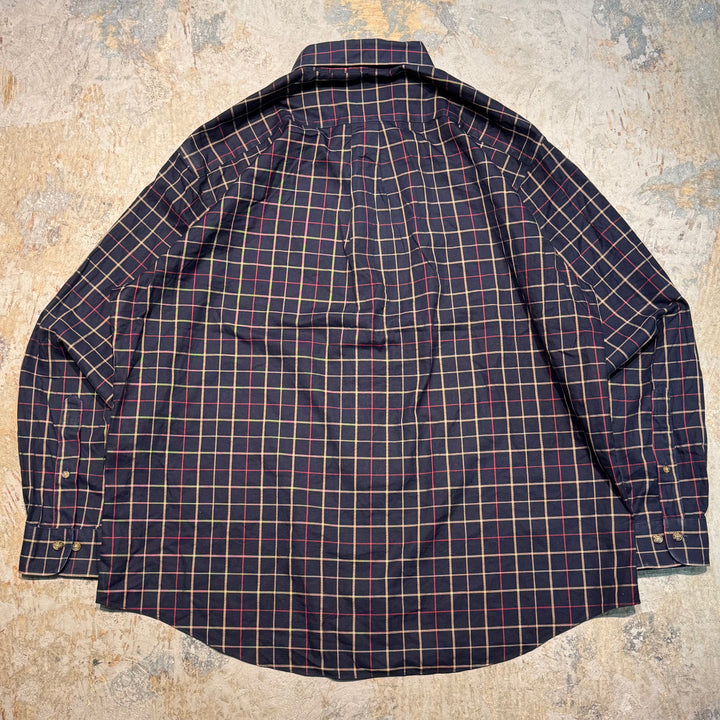 古着 BROOKS BROTHERS/ ブルックス ブラザーズ/ ボタンダウン長袖シャツ/ チェック柄/ サイズXL