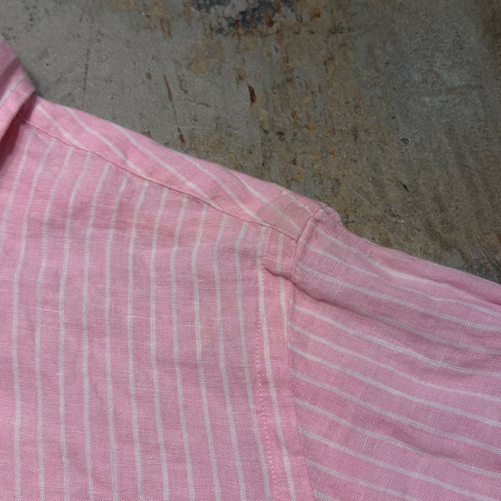 古着 90's POLO by Ralph Lauren/ ラルフ ローレン/ ボタンダウン長袖シャツ/ ストライプ柄/ サイズM