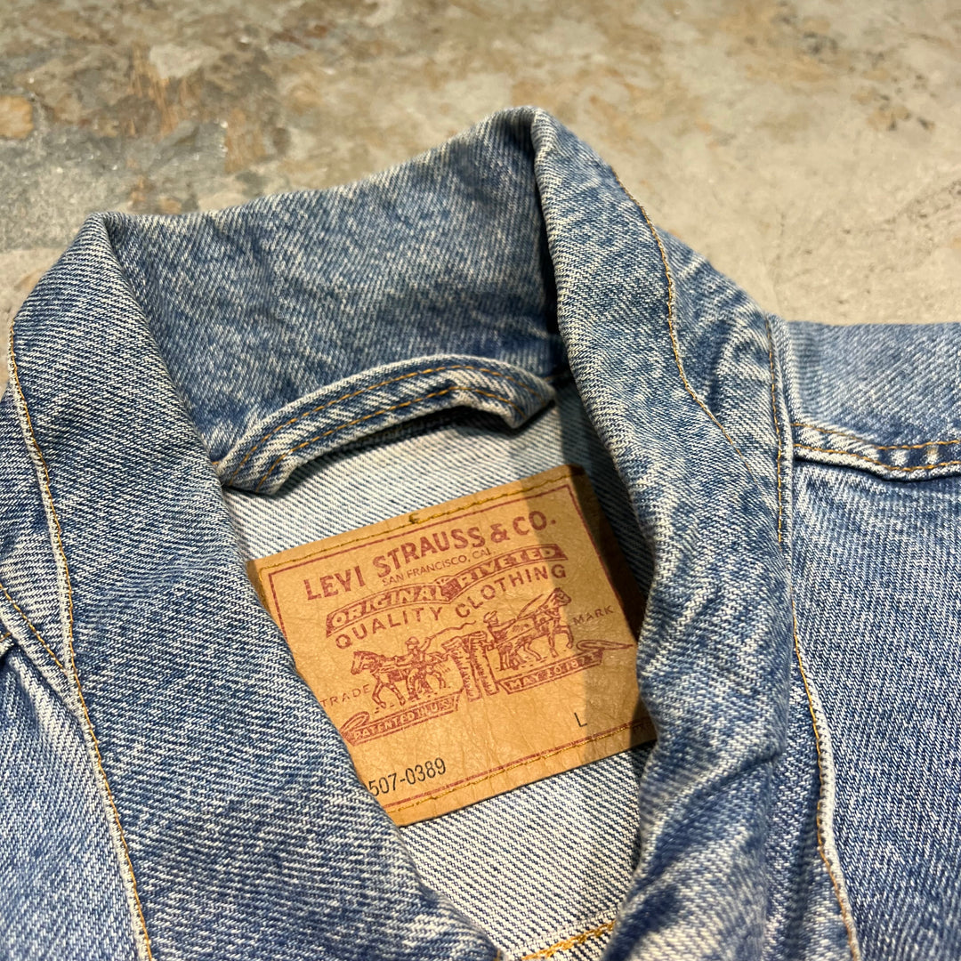 #3605 古着 00's Levis/リーバイス/Tracker Jacket/トラッカージャケット/Gジャン/70507/MADE IN USA/サイズL