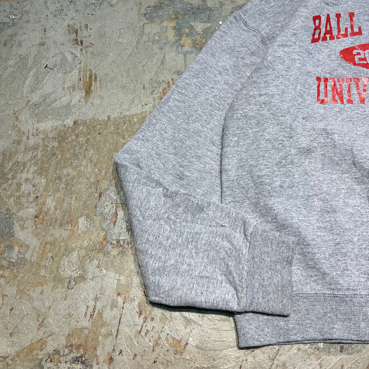 #3809 古着/JERZEES/ジャージーズ/Crewneck sweat/クルーネックスウェット/BALL STATE UNIVERSITY/サイズS