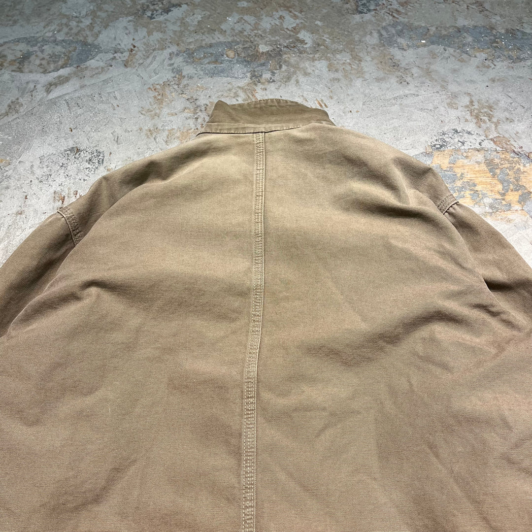 #3421 古着 Carhartt/カーハート/hamilton Jacket/ハミルトン ジャケット/ダック/廃盤 カーキ