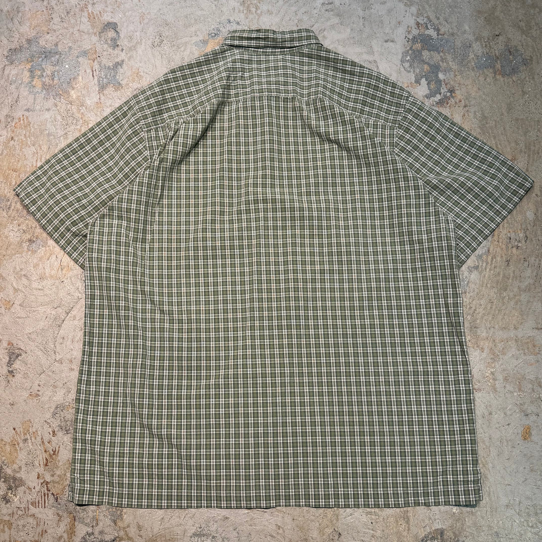古着 GAP/ ギャップ/ ボタンダウン半袖シャツ/ チェック柄/ サイズXL