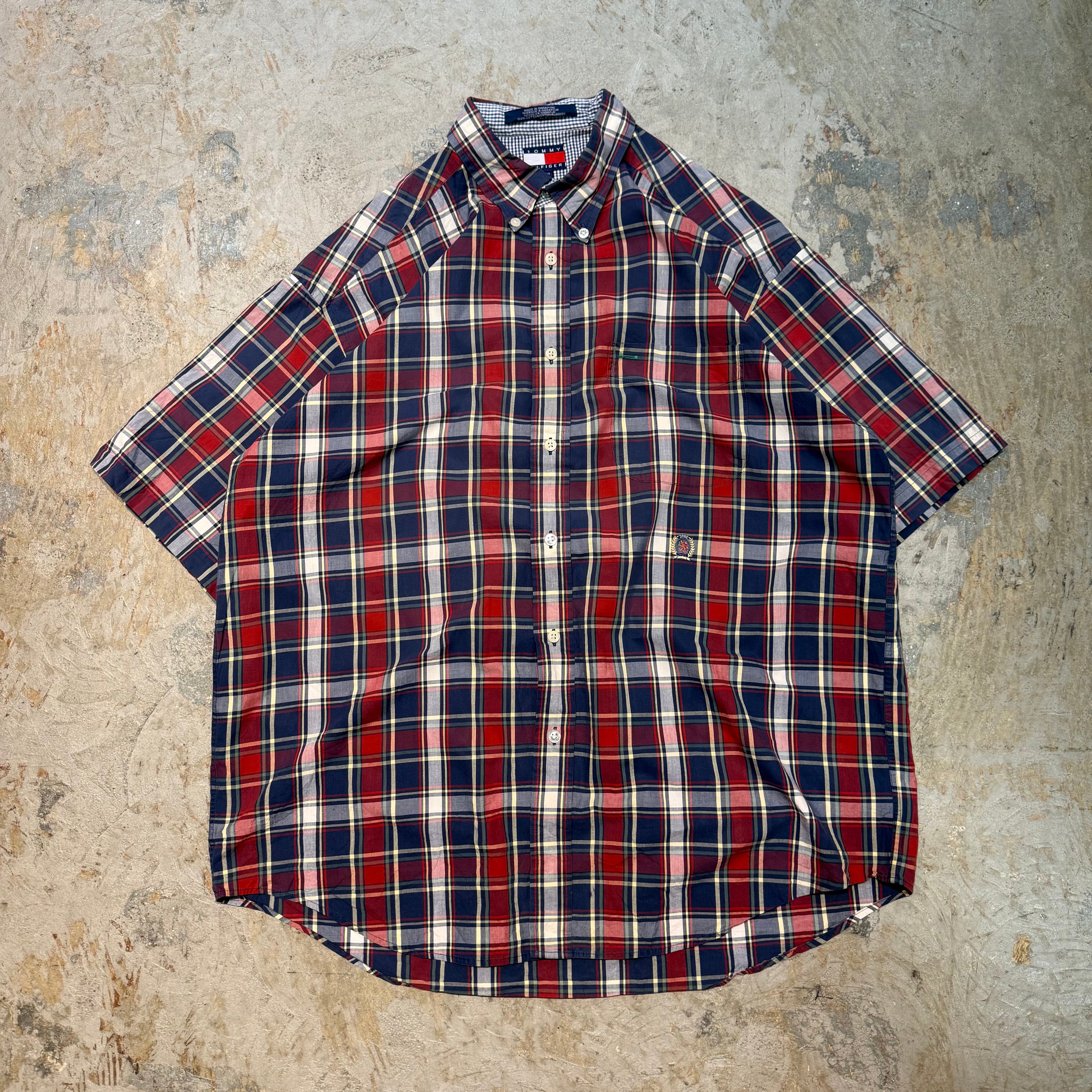 百合ちゃん 様ID391希少US古着トミーヒルフィガー刺繍ルーズワイドツー TOMMY HILFIGER - トミーヒルフィガー ロゴ刺繍 長袖 セーター S