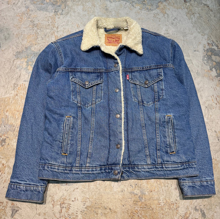 古着 Levi's/ リーバイス/ デニムジャケット/ Gジャン/裏地ボア/襟ボア/サイズL