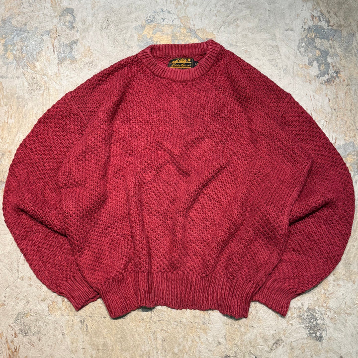 古着 80's~90's Eddie Bauer/エディーバウアー/クルーネックニットセーター/サイズL