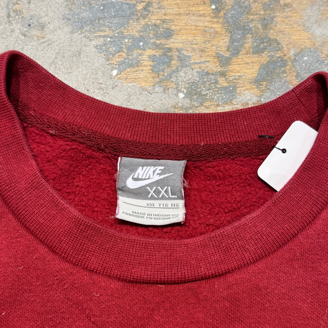 古着 00's NIKE/ ナイキ/ クルーネックスウェット/ ワンポイント刺繍/ サイズXXL