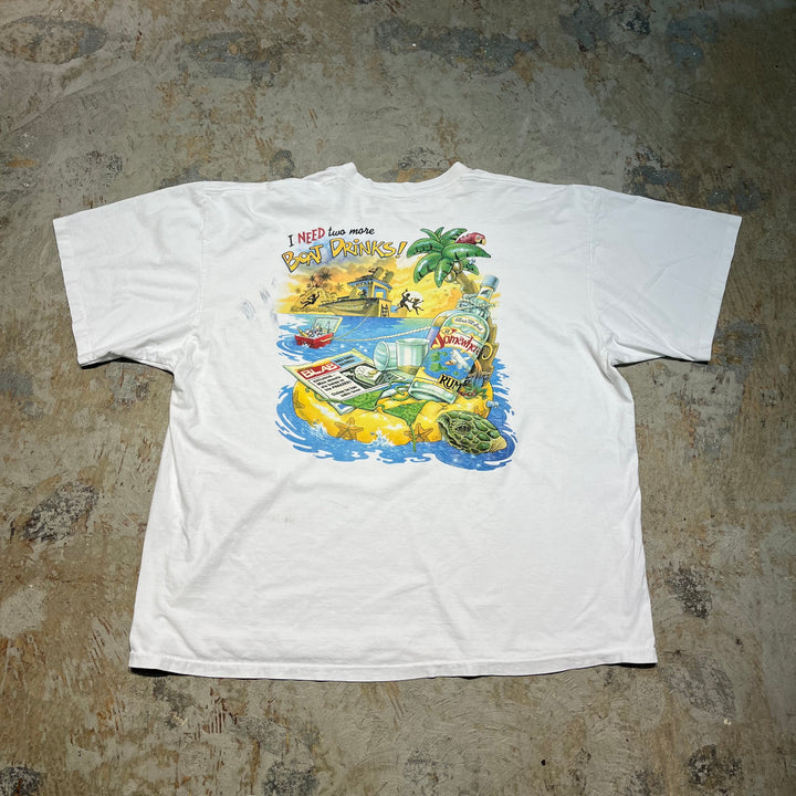 古着 USA製 96's CARIBBEAN SOUL / アート / ヴィンテージ シングルステッチ プリントTシャツ/サイズXXXXL