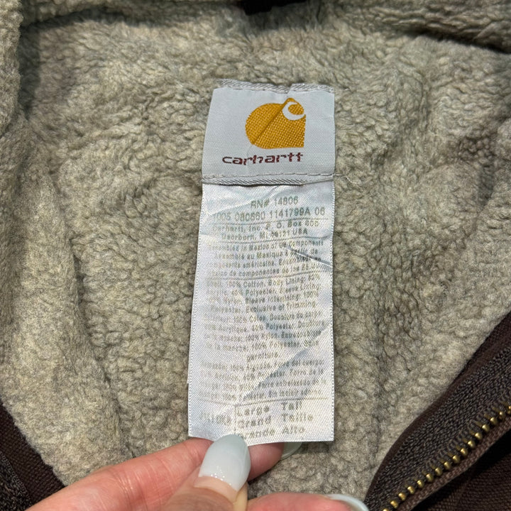 旧衣服carhartt/汽车心/塞拉夹克/鸭面料/衬里boa /尺寸L
